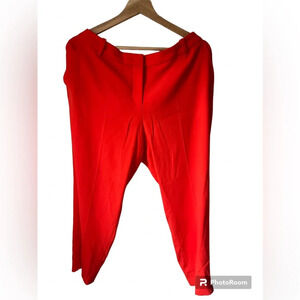 Marc Cain Red Coral Orange Pants, size 12